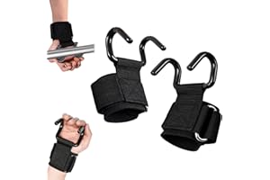 Heavy Duty Weight Lifting Wrist Hook Straps, Premium Weightlifting Hooks, for Deadlifts, Pull Ups, Shrugs, for Men and Women
