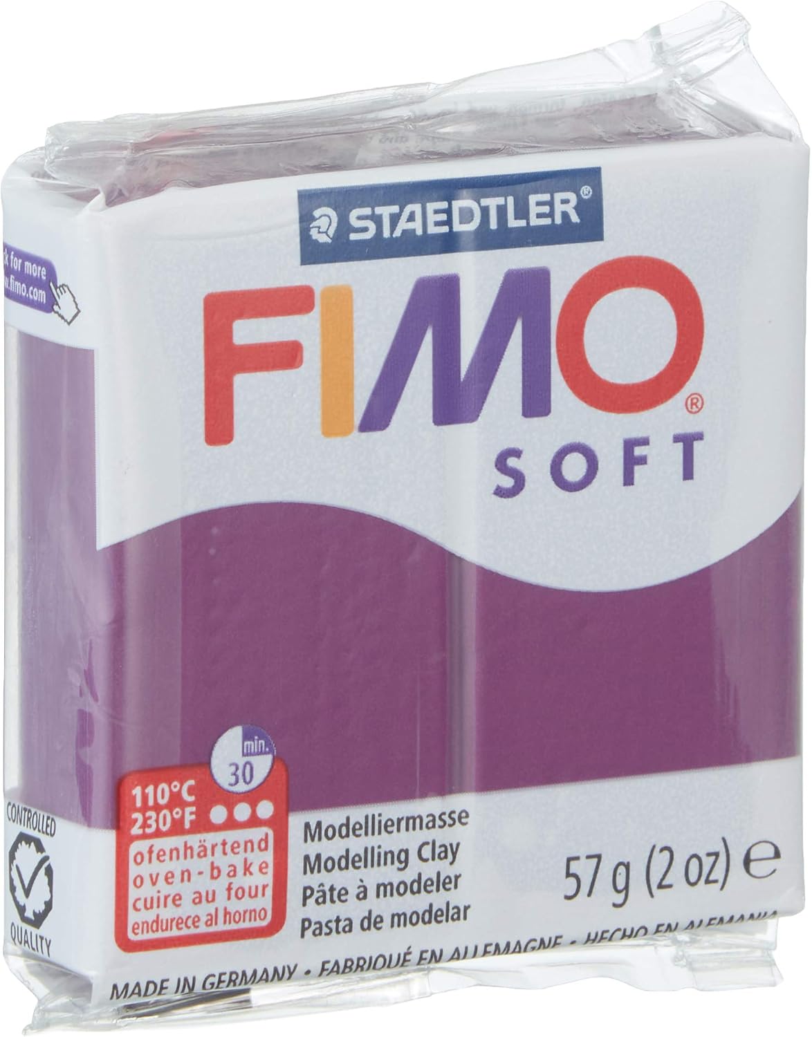 Staedtler Fimo Soft Modelling Clay 57 g Royal Purple - Image 3