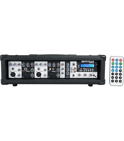 Amazon.com: Rockville RPM85 2400W Powered 8 Channel Mixer