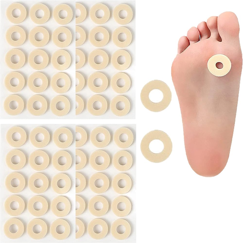 MQ 60 Pcs Corn Plasters Soft Latex Foam Callus Pads Anti Friction