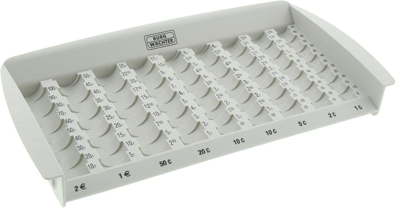 Burg Wächter ZE 300 Euro Counting Insert for Business 7300 and Office 2307 ier Tills, Grey - Image 5