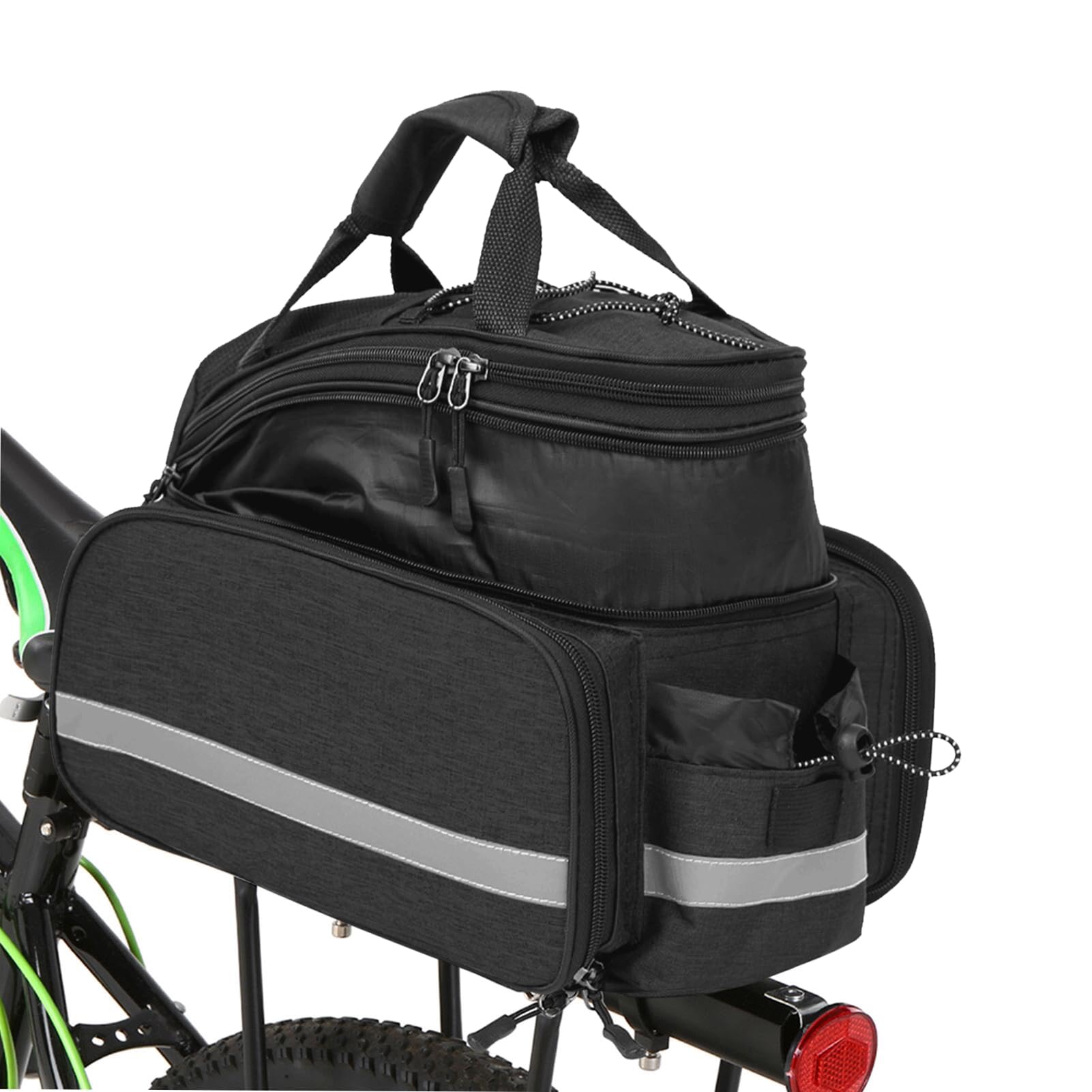 Lixada Bike Pannier Bag, 25L Double Side Waterproof Rear Rack Bike Bag for Riding Cycling Travelling