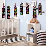 Yafe 36 Pcs Scratch Art Party Bags Fillers Rainbow Bookmarks with 36 Ropes view 5