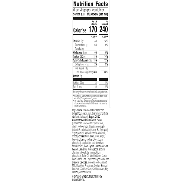 BETTY CROCKER OREO WHITE CAKE MIX, WHITE CAKE BAKING MIX WITH OREO COOKIE PIECES, 9.3 OZ