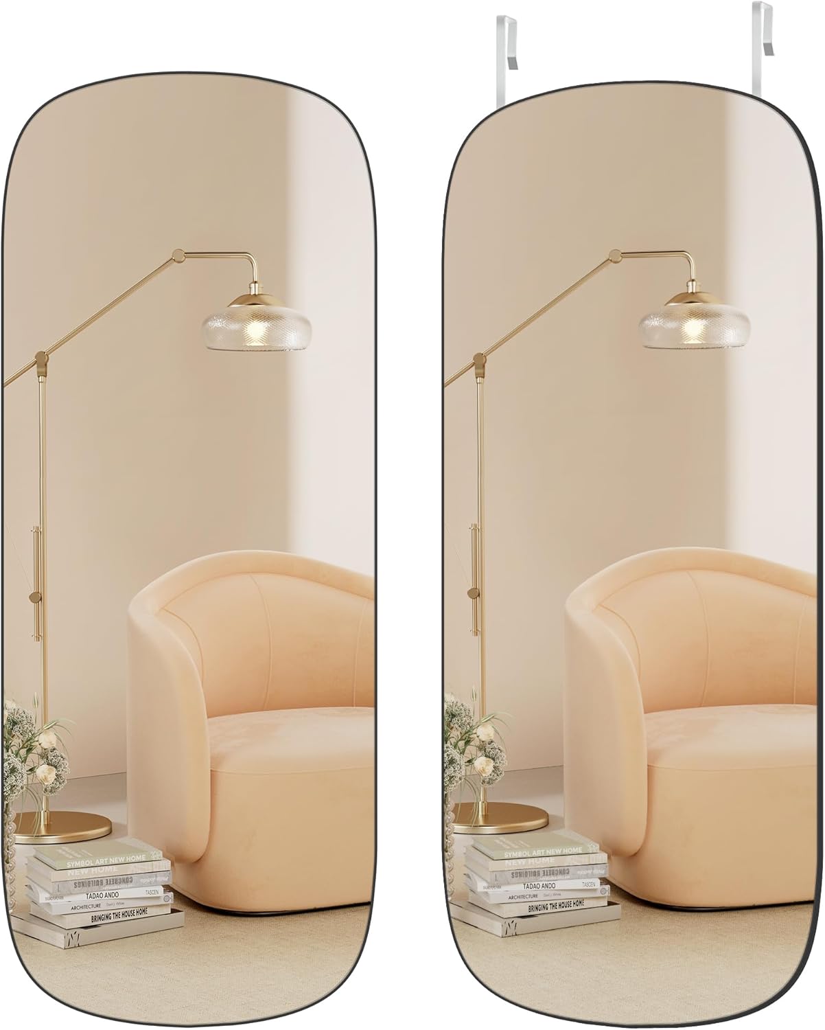 Mirrors - SONGMICS Mirror, Arched Wall Mirror Full Length, 47.2