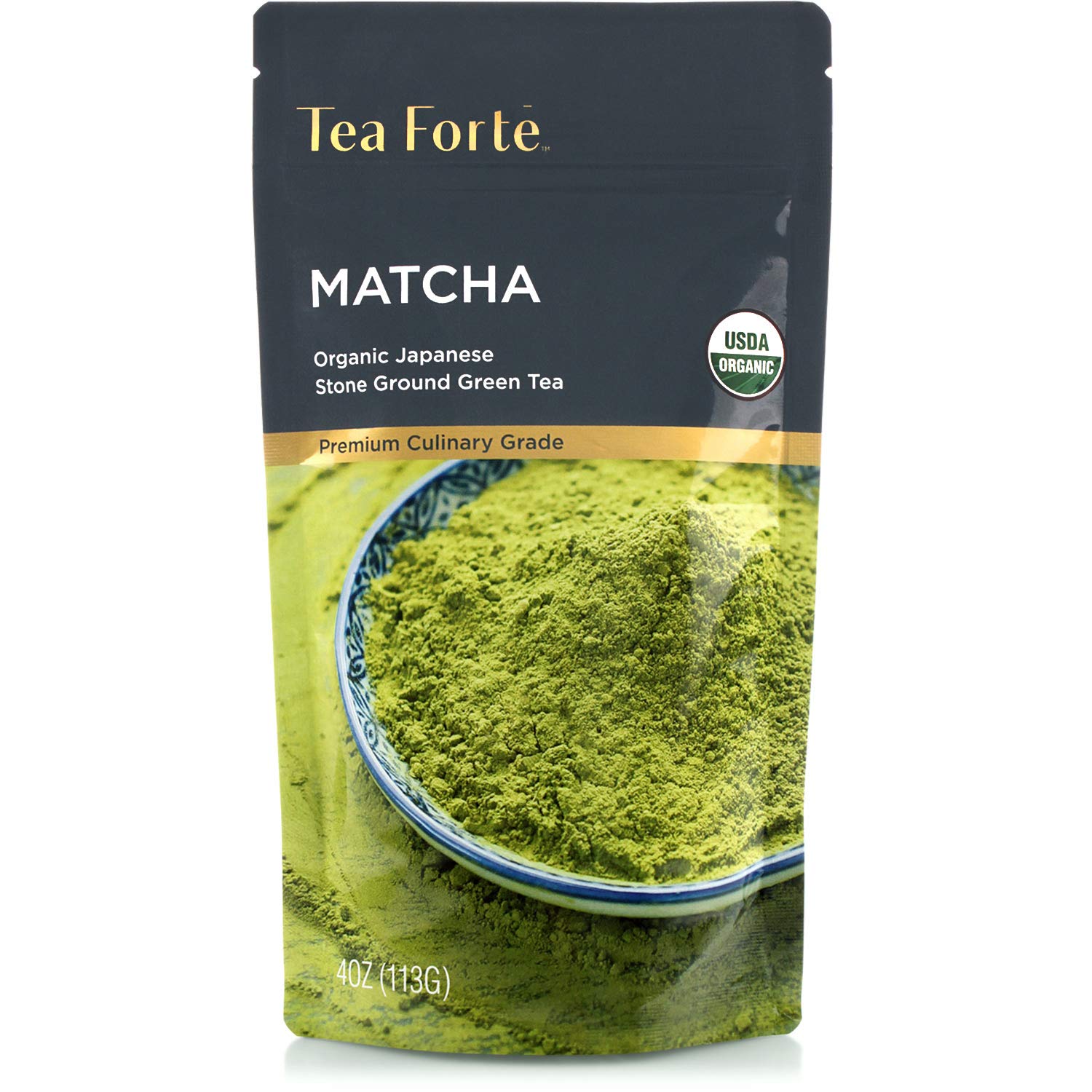 Tea Forte USDA Organic Matcha Green Tea Powder, Culinary Grade Japanese