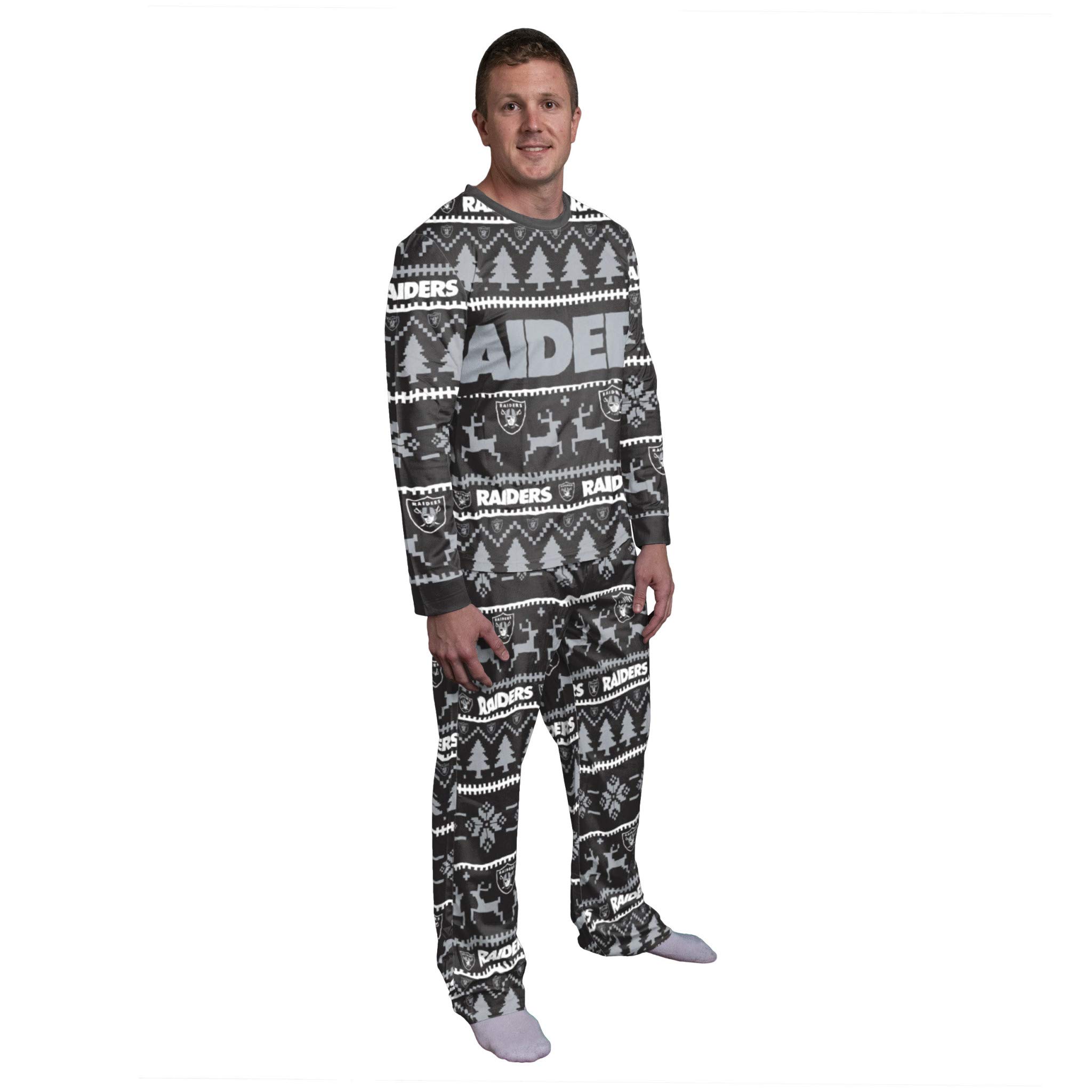Nfl Oakland Raiders Family Holiday Pyjamas Xx-