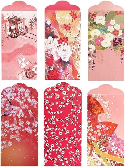 Amazon A Focus 12枚セット 金のポチ袋 金封 多目的祝儀袋 お年玉ポチ袋 17 5x9cm 1万円10枚までお札を折らなくて入れる 6種類デザイン 12枚 お年玉袋 ポチ袋 文房具 オフィス用品