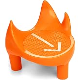 Champion Sports Sidewinder Football Kicking Tee &ndash; 2&rdquo; Double Rubber Construction &ndash; High Visibility Orange, Extra Elevation