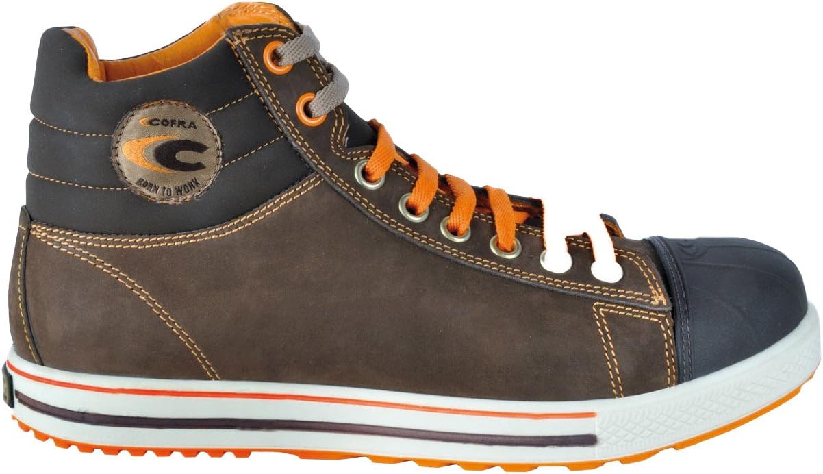 Cofra 35031-001.W37 Size 37"Conference" S3 SRC Safety Shoes - Grey/Orange