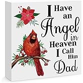 Sympathy Gifts for Loss of Dad Memorial Wooden Sign Decor Memorial Gifts for Loss of Father Condolence Bereavement Gift In Memory of Dad Gift Funeral Remembrance Decor