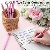 WEMATE 8Pcs Pink Ballpoint Pens Set Elegant 1.0mm Black Blue Ink view 4
