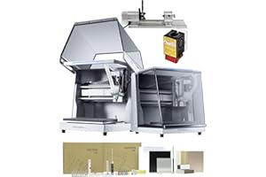 MAKERA CARVERA Carvera Air Desktop CNC Machine with 4th Axis and Add-on Module by Makera, Compact Enclosed Mini CNC Router, Quick Tool Changer Closed-Loop Control, User-Friendly CAM for Milling,Cutting, DIY, Crafts