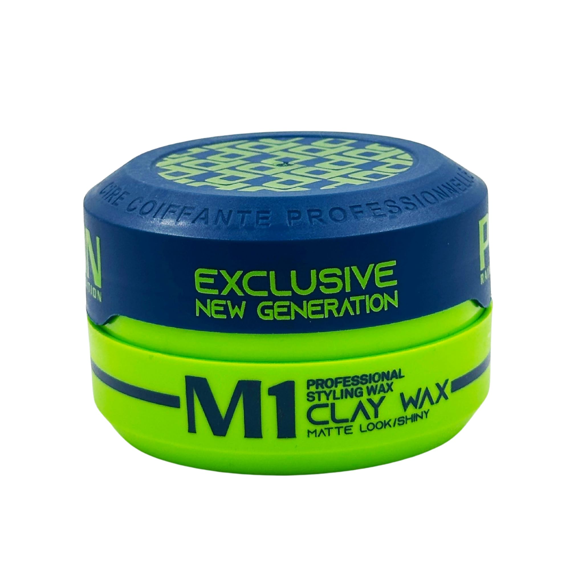 Pion Black Edition Hair Styling M1 Clay Wax – Strong Yet Flexible Hold Clay Wax for Matte Look, Texture & Volume, Professional Salon-Grade Styling, 150 ml