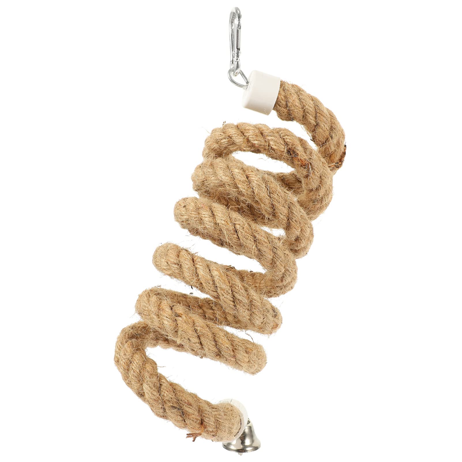 Alipis Climbing Accessories Bird Perch Rope Parrot Climbing Rope with Bell, Parakeet Standing Rope Chewing Swing Toy Cage Hanging Toys for Macaws Bird Toy