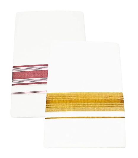 Men's Cotton Dhoti (White_Free Size)_132