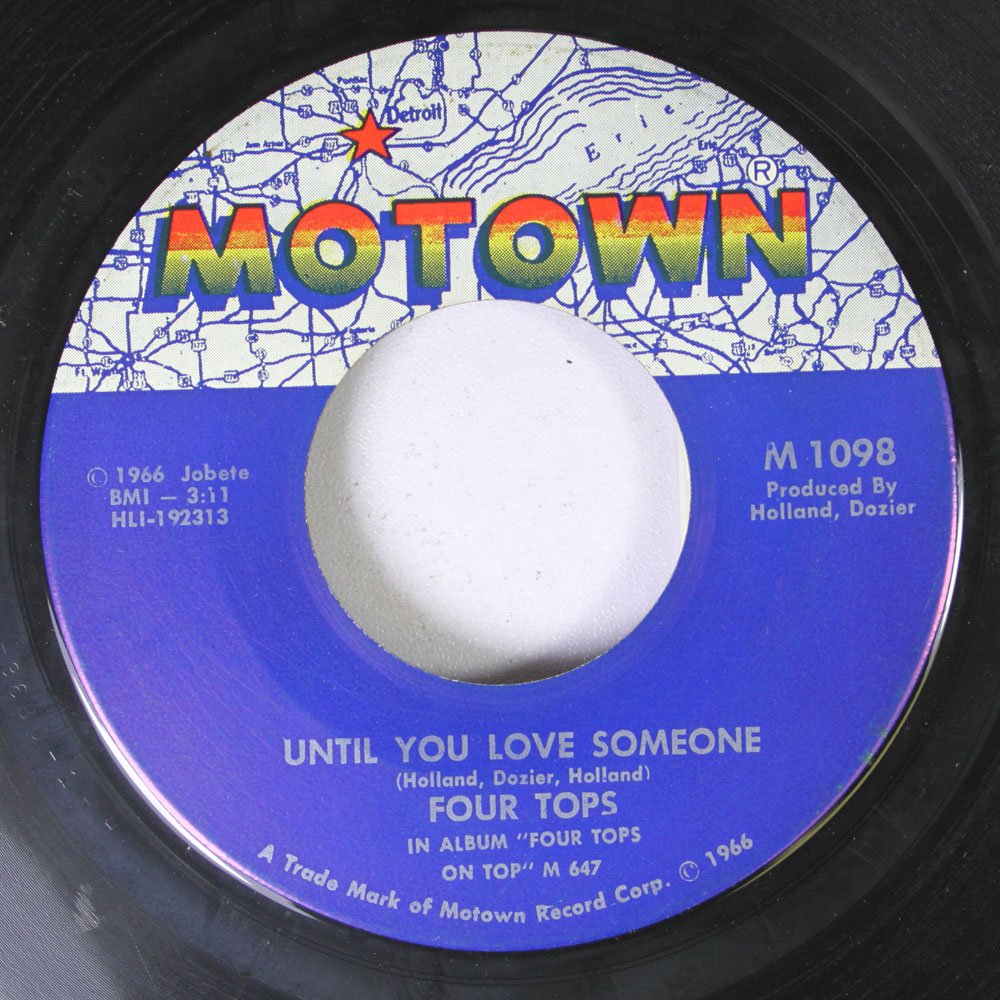 Four Tops 45 Rpm Until You Love Someone Reach Out I Ll Be There Amazon Com Music