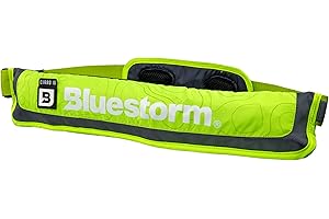 BLUESTORM Cirro 16 Manual Inflatable Belt Pack for Adults | US Coast Guard (USCG) Approved Life Jacket Waist Belt PFD for SUP Paddleboarding, Fishing & Kayaking