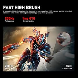 Gawfolk 24.5 Inch IPS PC 200Hz Gaming Monitor, FHD