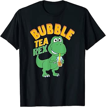 Amazon.com: Bubble Tea Rex Shirt, Boba Tea T-Shirt: Clothing