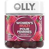 OLLY Women's Multi Gummy Supplement with no artificial flavours and colours Blissful Berry multivitamin to help support women