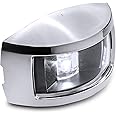 TRUE MODS White Stern LED Marine Navigation Light [IP67 Waterproof] [USCG Approved] [Corrosion Resistant Chrome and ABS] 2 Nautical Mile Visibility for Fishing Boat Yacht Pontoon up to 65.6' (20m)