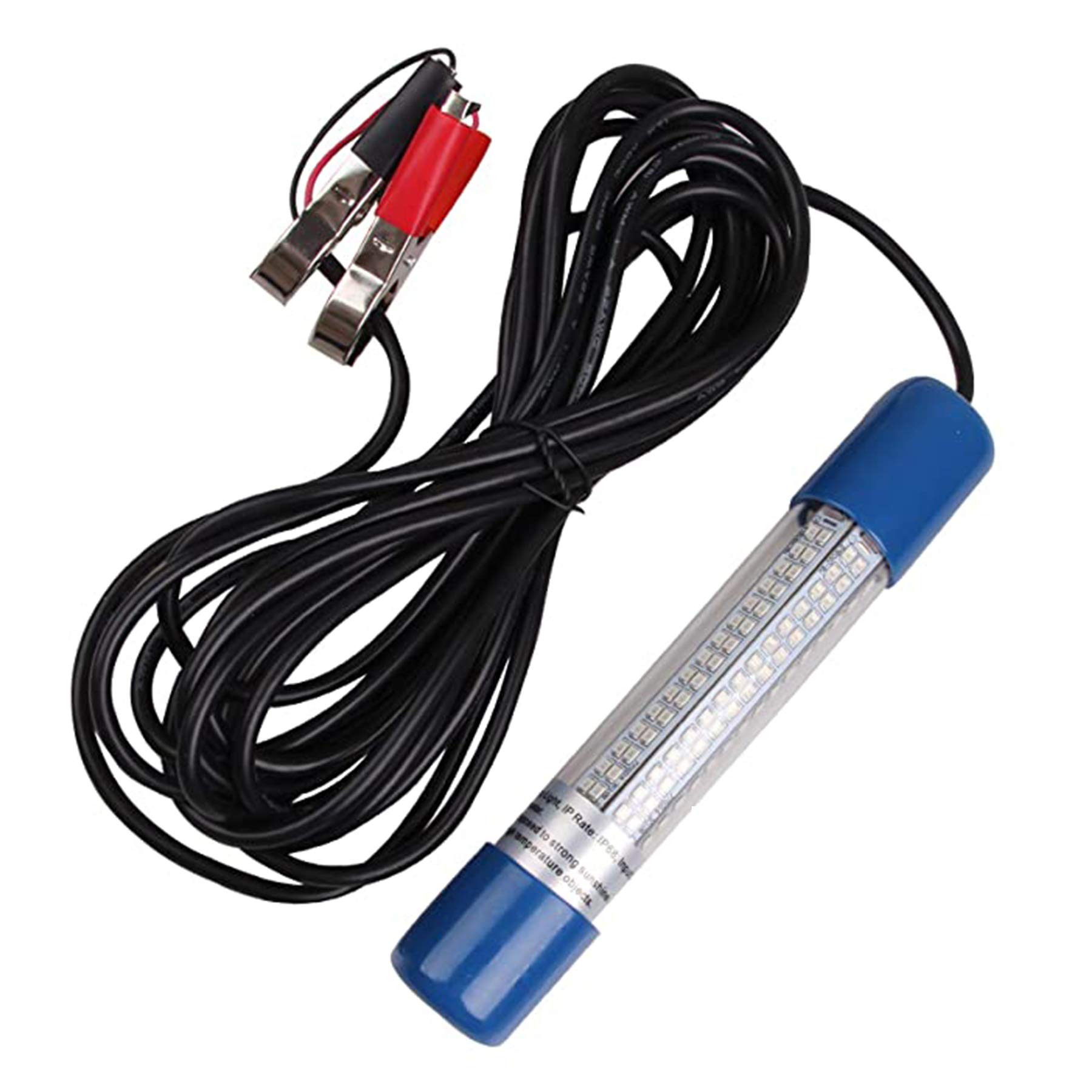 SHADDOCK Underwater Night Fishing Light Submersible Deep Drop Fishing Lamp 12V-24V Deep Drop Lure Bait Finder Decorative Dock Light with 6M/6.6yd Cord(Green)