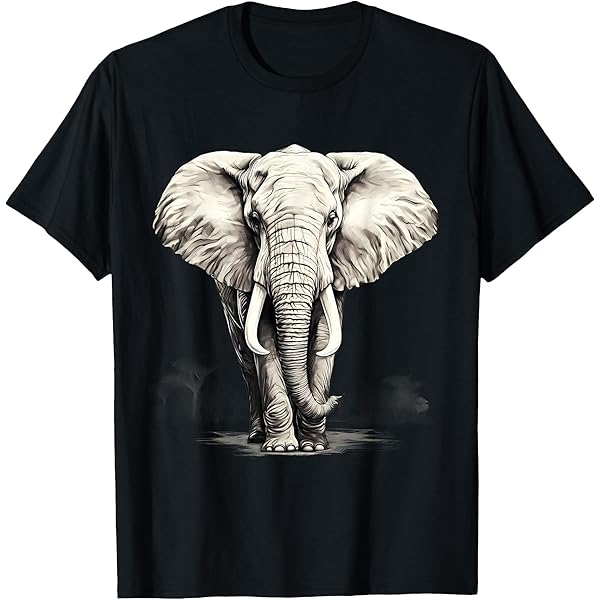 Amazon.com: Elephant Art - Animal Colourful Zoo Elephant T
