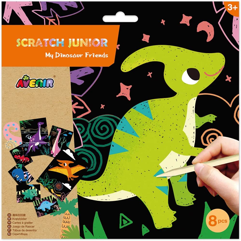Avenir Scratch Junior My Dinosaur Friends Multicolor CH1675 DIY Creative Activity kit 3+