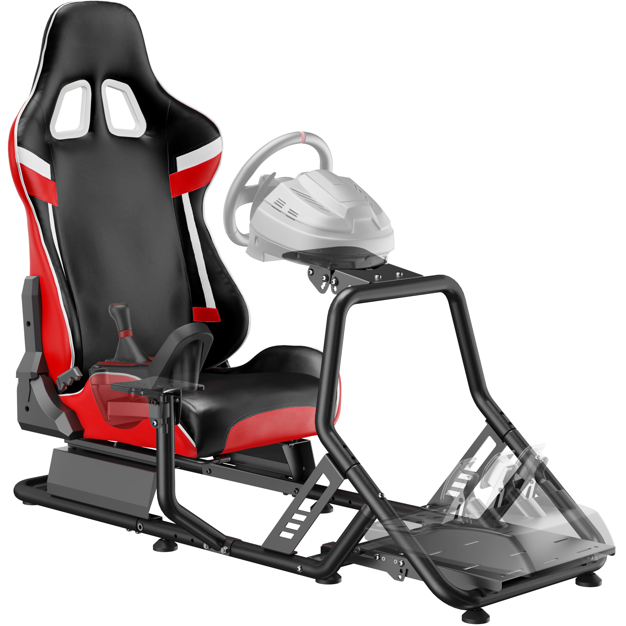 ARES WING Racing Simulator Cockpit con asiento, Fórmula y GT Sim Racing Cockpit Compatible con Fanatec, Thrustmaster, Logitech, Moza Racing Games en PS5, PS4, Xbox y PC