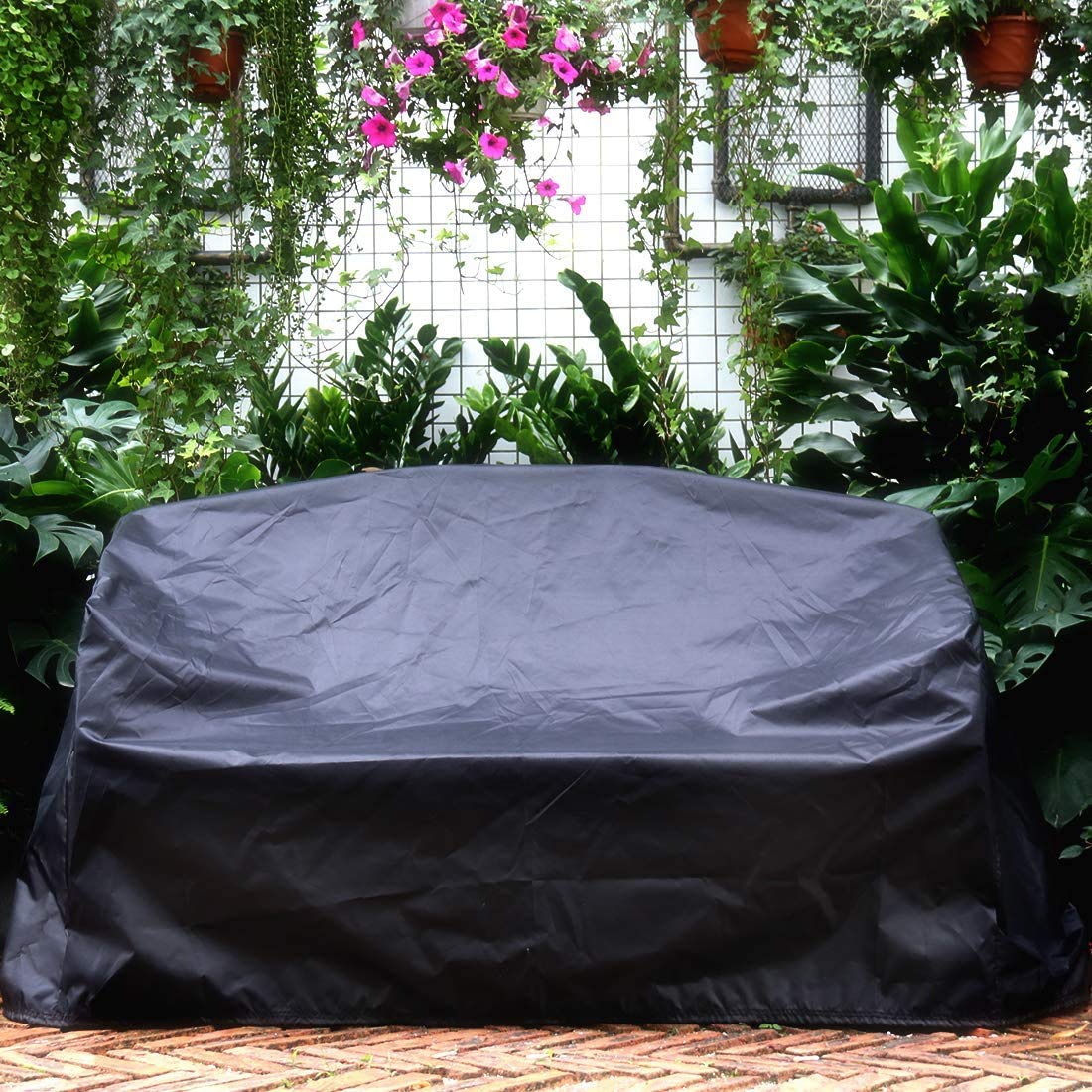 WCH Outdoor Patio Bench Covers Waterproof 2/3/4 Seater Garden Bench Protector Cover for Bench Sofa Chair Loveseat Furniture