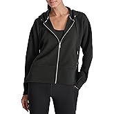 DKNY womens Full Zip Tech Hoodie Jacket