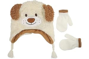 ADDIE & TATE Toddler Winter Hat and Gloves Set for Ages 4-7 or Boys & Girls Winter Hat & Toddler Mittens Ages 2-4
