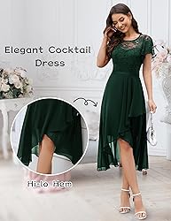 Wedtrend Women's Formal Dress Ruffle Cocktail Party