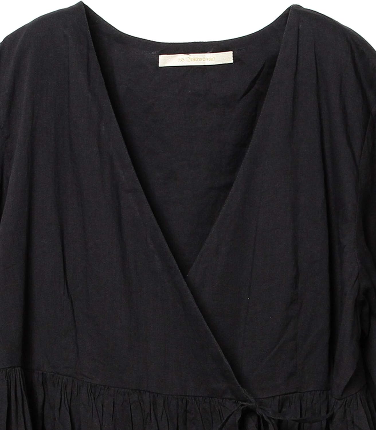 Amazon デミルクスビームス Demi Luxe Beams ワンピース Ne Quittez Pas カシュクール2wayワンピース レディース Black One Size ワンピース チュニック 通販