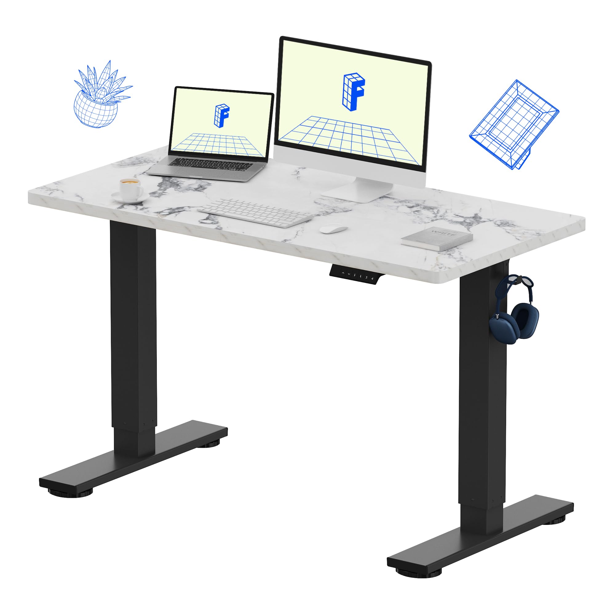 FLEXISPOT EN1 Whole-Piece Standing Desk 48 x 24