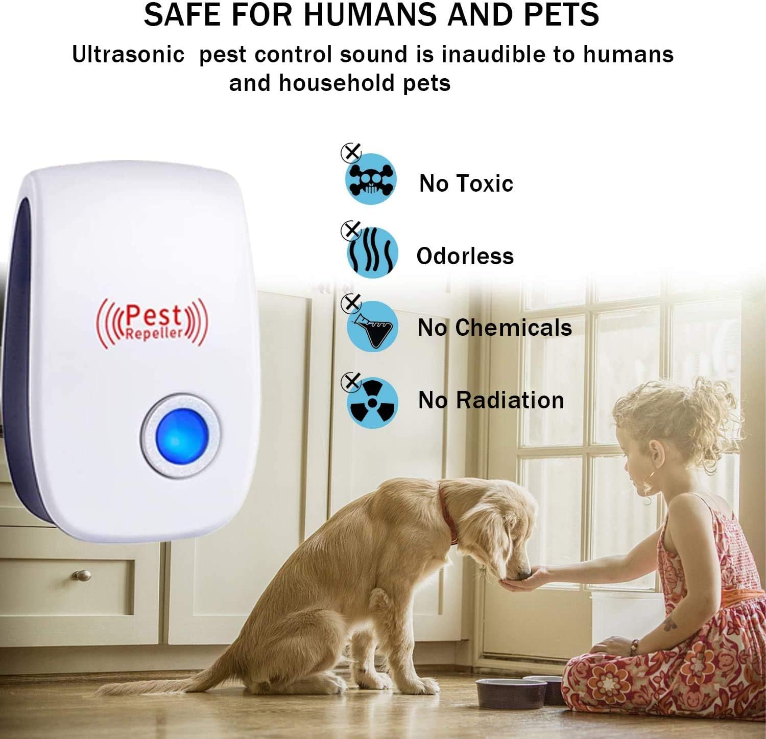 YPR 2021 Ultrasonic Pest Repeller 6-Pack - Indoor Plug in Defender for Home - Electronic Control Device - Get Rid of Cockroaches Mice Ants Mosquitoes Spiders Rodent Roaches : Garden & Outdoor