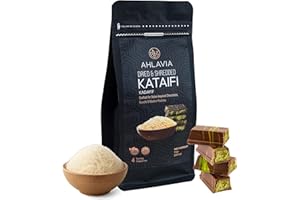 AHLAVIA Premium Kataifi Shredded Fillo Dough 7 oz (200 g) – Authentic Dried Kadayif Pastry for Kunafa, Knafeh and Middle Eastern Desserts – Inspired by Dubai Pistachio Chocolate Bar – Doypack
