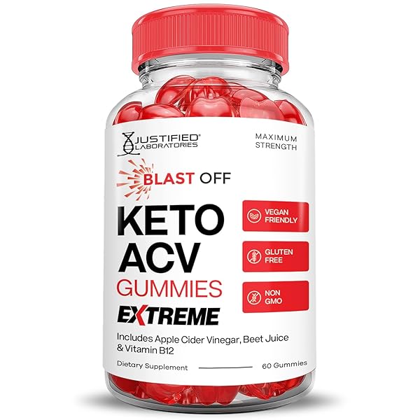 (5 PACK) BLAST OFF KETO ACV GUMMIES EXTREME 2000MG BLAST KETO GUMMIES APPLE CIDER VINEGAR FORMULATED WITH POMEGRANATE BEET JUICE POWDER B12 VEGAN NON GMO 300 GUMMYS