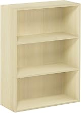 Furinno Pasir 3-Tier Book Shelf Maple 24.6 x 60.2 x 80 cm Living Room view 7
