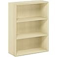 Furinno Pasir 3-Tier Open Shelf Bookcase, Steam Beech