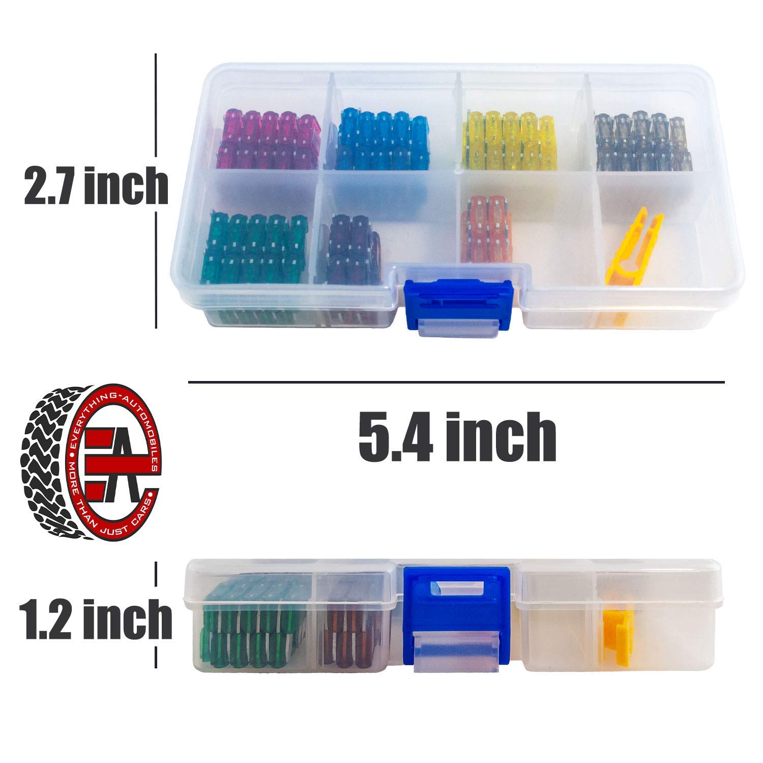 15 Includes Fuse Puller Tool Plus 120 Assorted ATM/APM Fuses 5 7.5 25 and 30 Amp Fuses. 20 Mini