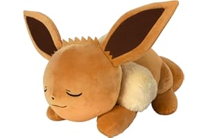 Pokémon Eevee Sleeping Plush - 18-Inch Premium Plush in Sleeping Pose