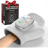Hand Massager with Heat and Compression: 2026 New Cordless Electric Hand Massage for Arthritis Carpal Tunnel, 3 Modes 3 Heat Levels 5 Compression Wrist Finger Massager, Gifts for Women Men, Grey