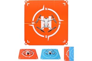 JISONCASE Drone Landing Pad, Universal Portable Double-Sided Waterproof Fast-fold Helipad, Landing Pad Weighted for DJI Neo/Mini 4k/Mini 4 Pro/Mini 3/Air 3S/Avata 2/Mavic 3 Pro Drones etc (20 inch)