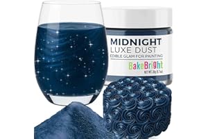 SWEETS & TREATS BOUTIQUE Bulk (20g) Navy Blue Luster Dust Edible Glitter for Cocktails | Premium Edible Navy Blue Luster Dust for Cake Decorations - Edible Glitter for Drinks Cupcakes Cookies Cakes Food Paint