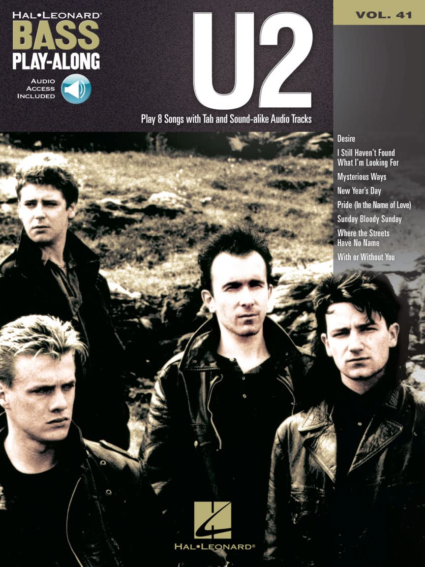 Bass Play-Along Volume 41: U2 (Hal Leonard Bass Play-Along)