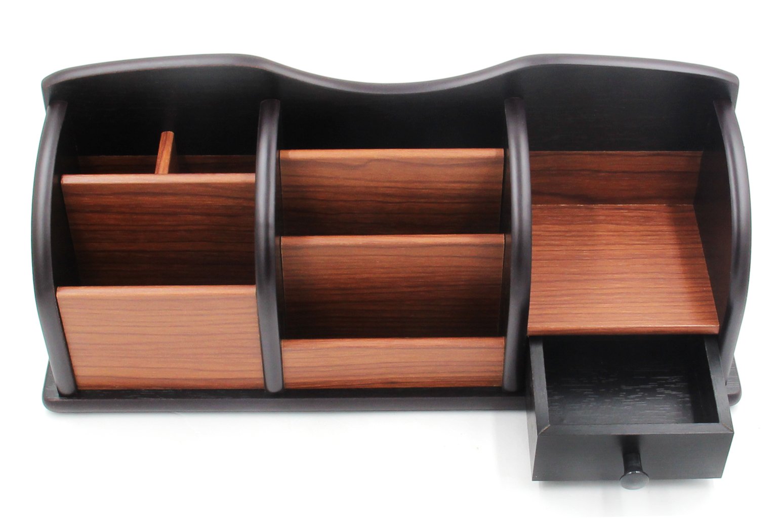 PAG Office Supplies Wood Desk Organizer Pen Holder Accessories Storage
