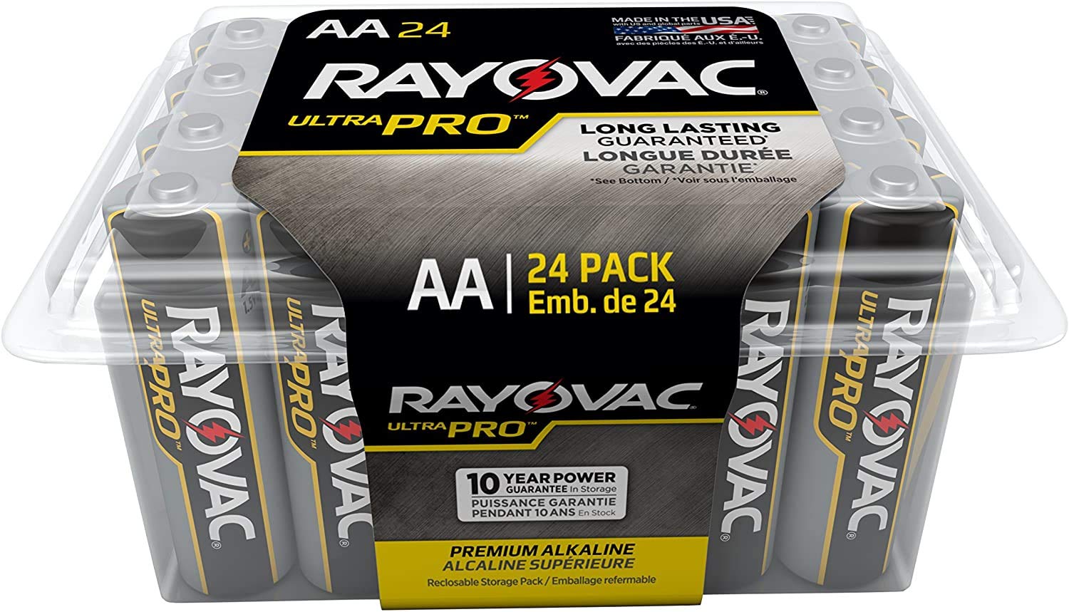 Photo 1 of Rayovac Batteries ALAA-24F Ultra Pro AA Alkaline Batteries, AA (Pack of 24)