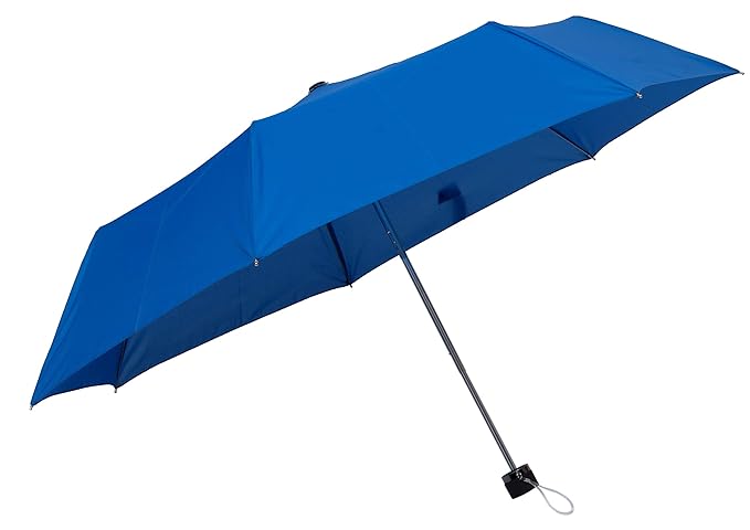 Blue Sleek 3 Fold Mini (Light Weight) Windproof